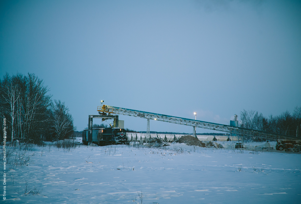 Loading Sand in the Winter