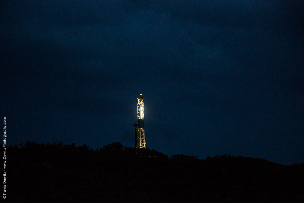 Oil Rig on Top of Hill