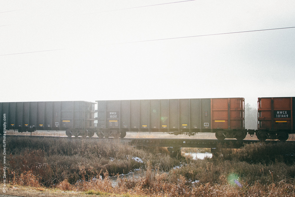 Open Railcars Used in the Beginning Due to Shortage