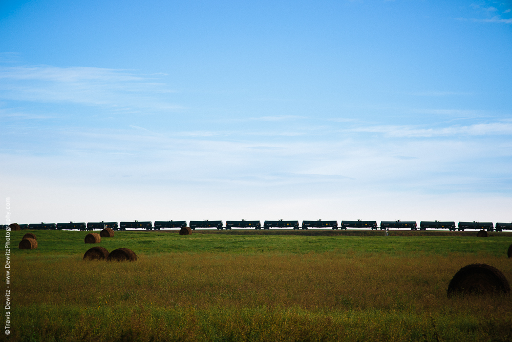 String of Oil Cars