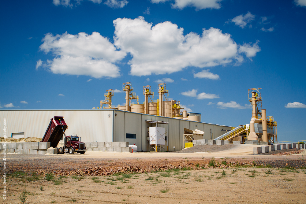 Unloading Frac Sand - Marshfield, WI