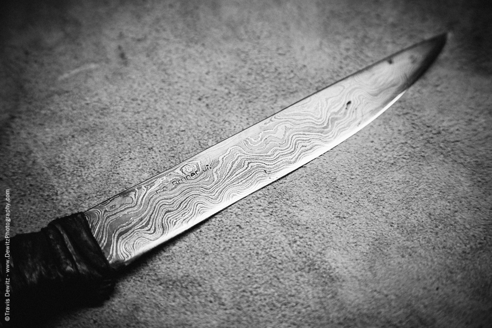 Damascus Steel Knife Blade