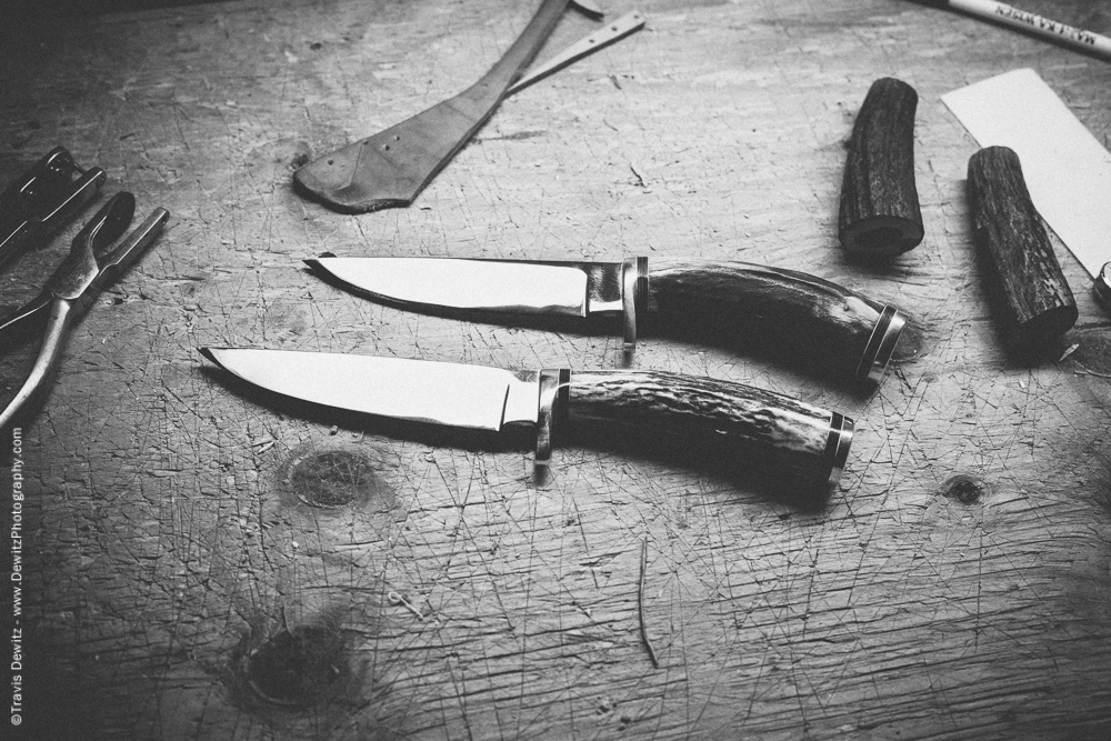 Pair of Custom Hand Made Hunting Knives