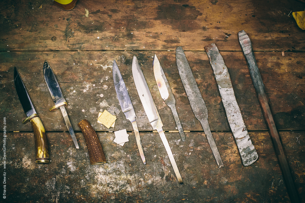 Progression of a Handmade Hunting Knife