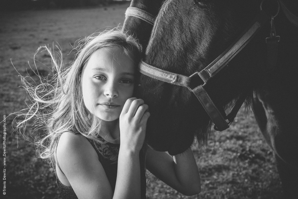 Teslyn - Girl Hugging Horse