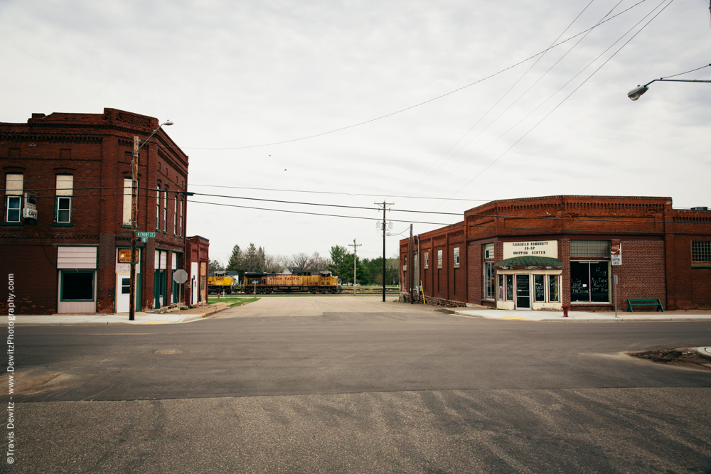 Fairchild_Wis_Main Street Scene Union Pacific Railroad