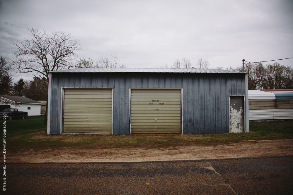 Fairchild_Wis_Weathered Small Blue Garage