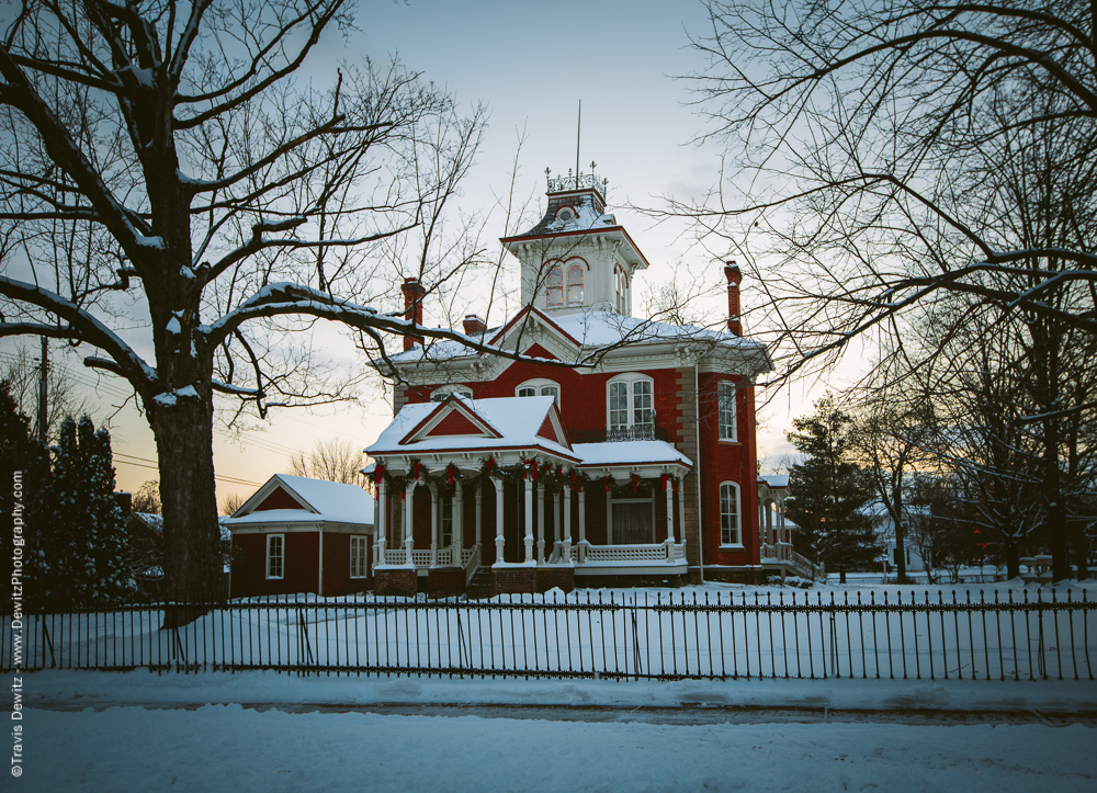 Chippewa Falls- Cook-Rutledge Mansion at Dusk