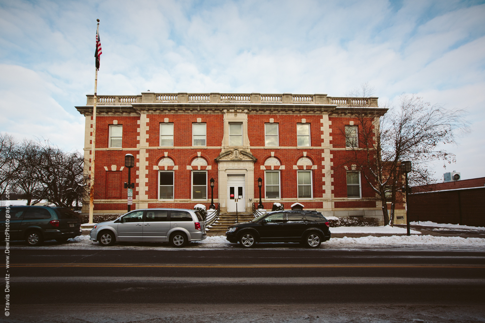 The United States Post Office and Federal Building was built in 1910 for a cost $90,000. 