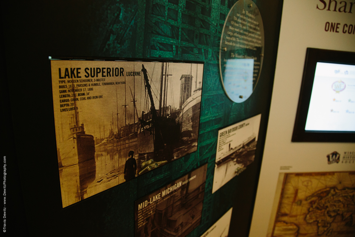 Douglas County Historical Society  Wisconsin History Tour Lake Superior Lucerne Lake Boat Display