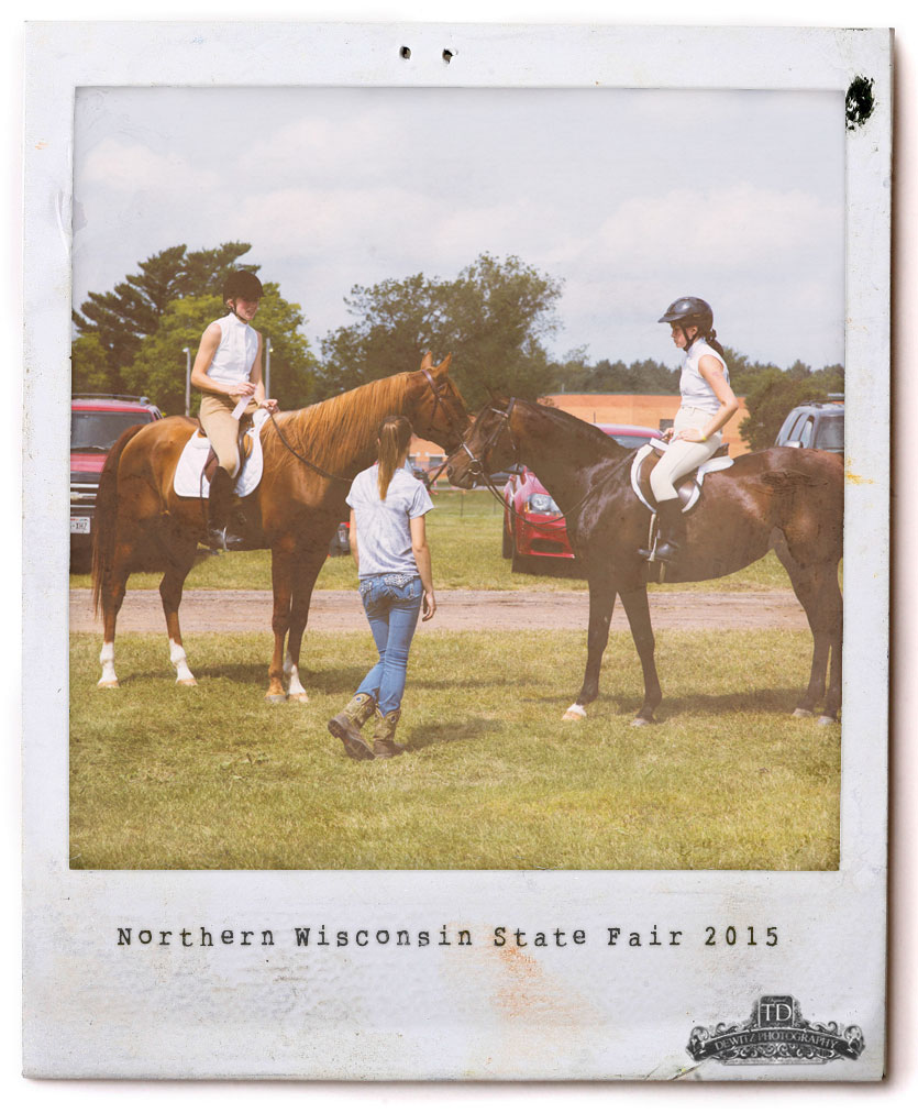 Wisconsin State Fair Polaroid Girls and Their Horses Dewitz