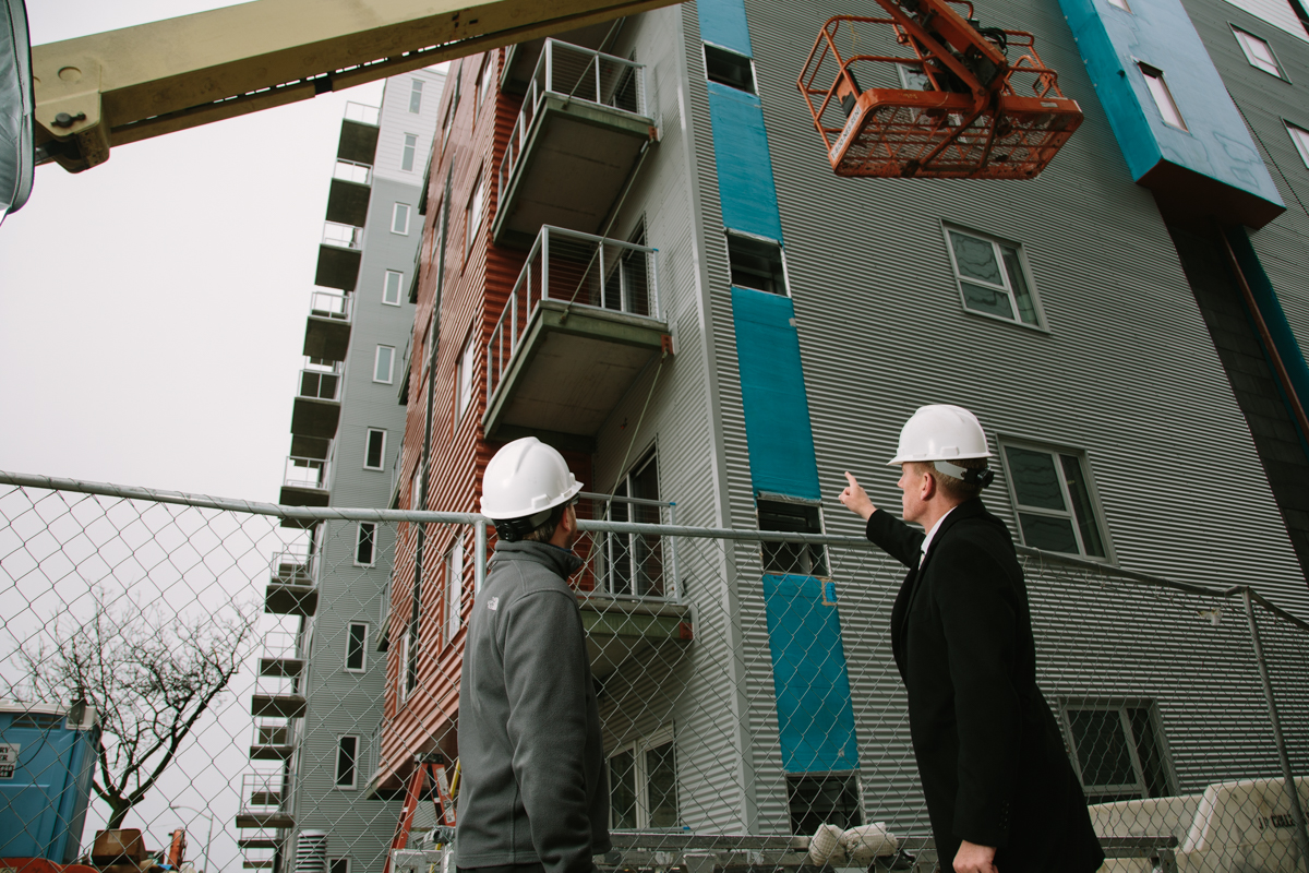 Alexander Company Contractor Inspection Wearing Hardhats