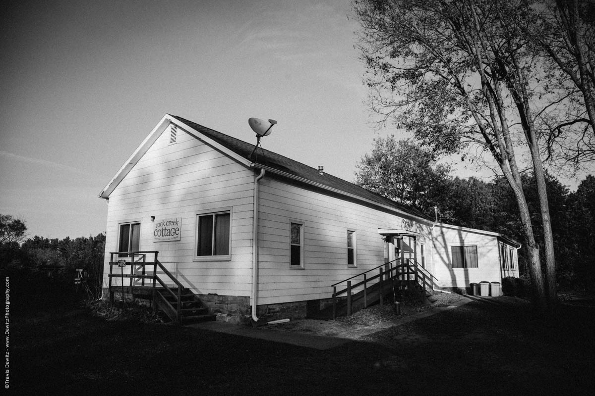 Rock Creek Cottage's building appears to have once been a trackside railroad structure.