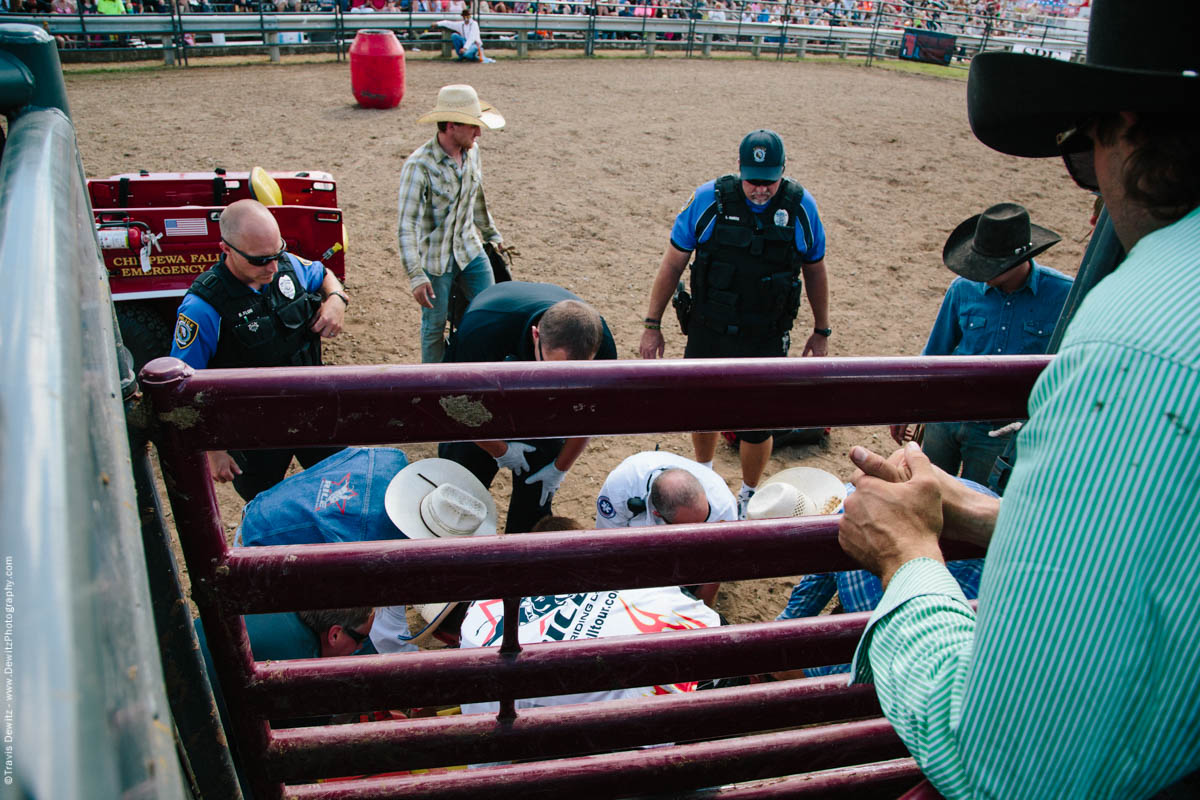 70-Injured Bull Rider Gets Help from Medics-3346