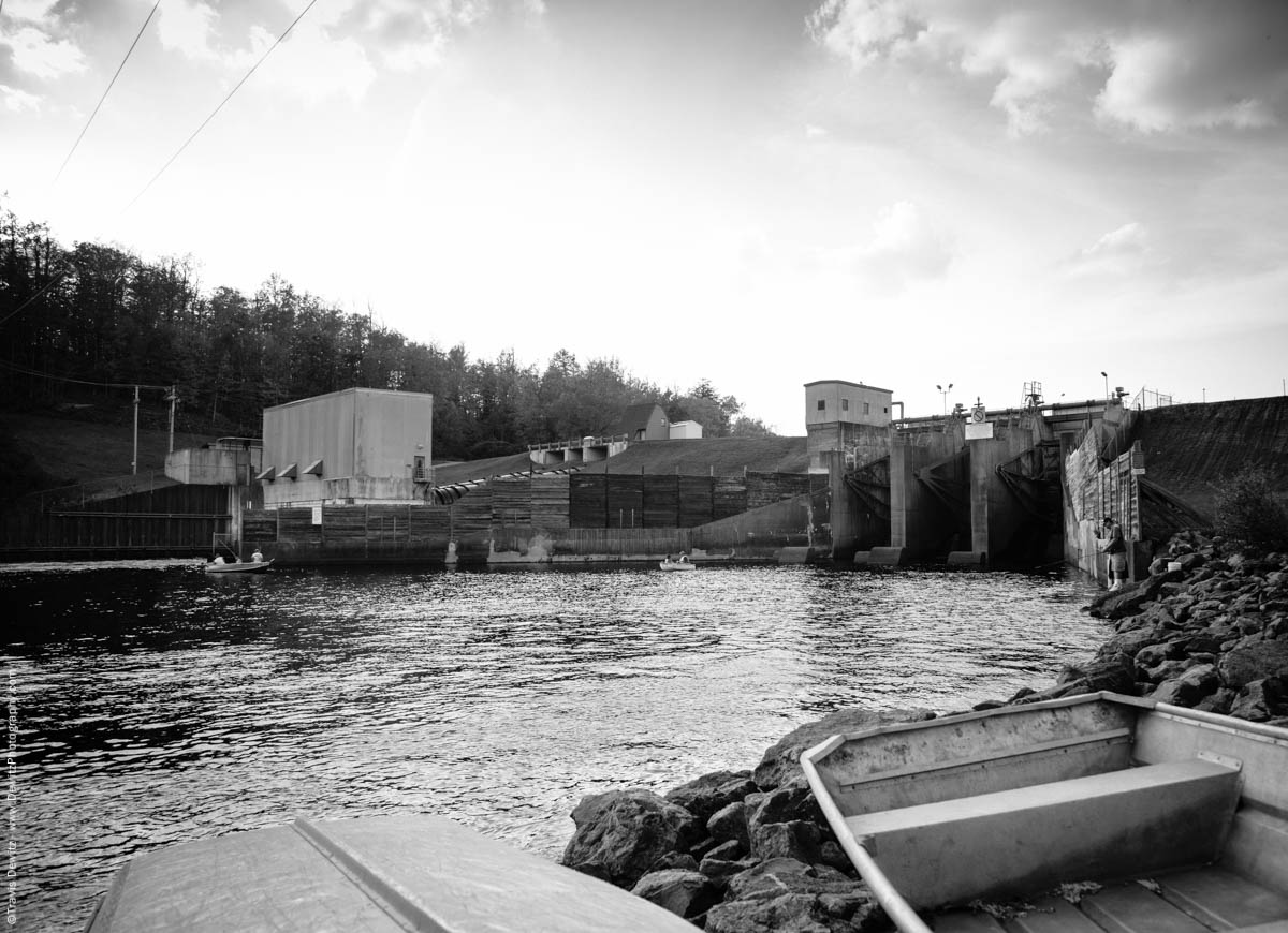 No. 8950 - Chippewa River Headwaters, Xcel Energy Hydro Dam - Winter, Wis.